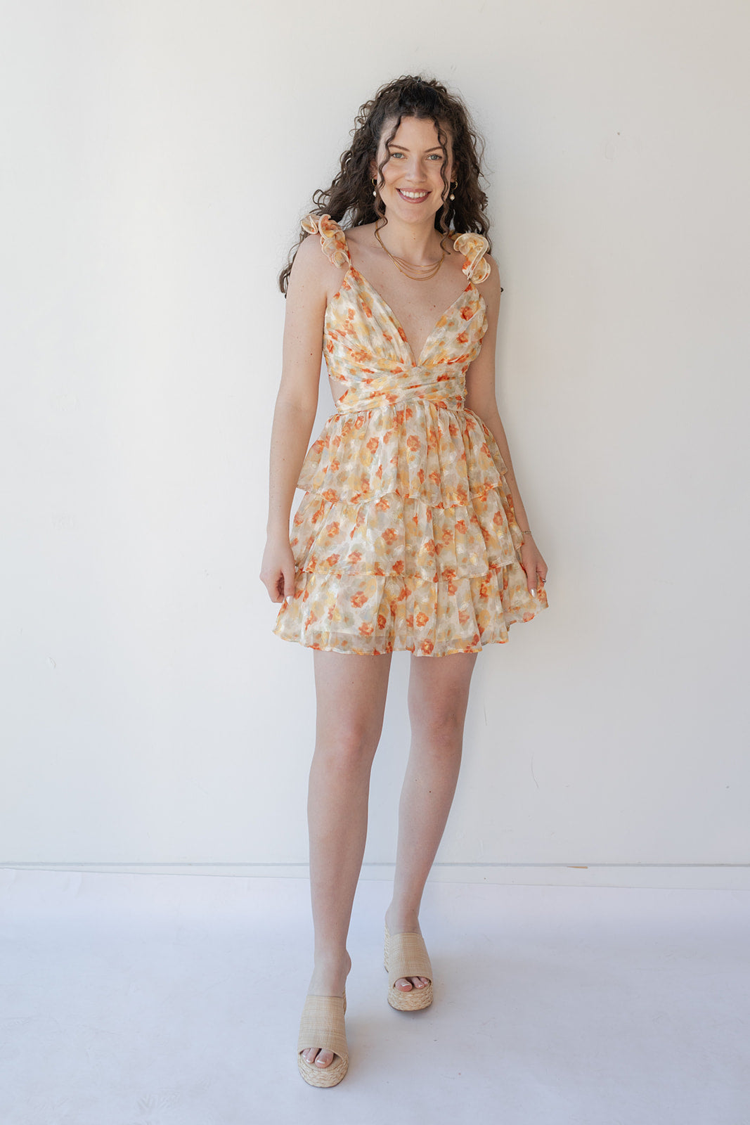 vivienne floral mini dress