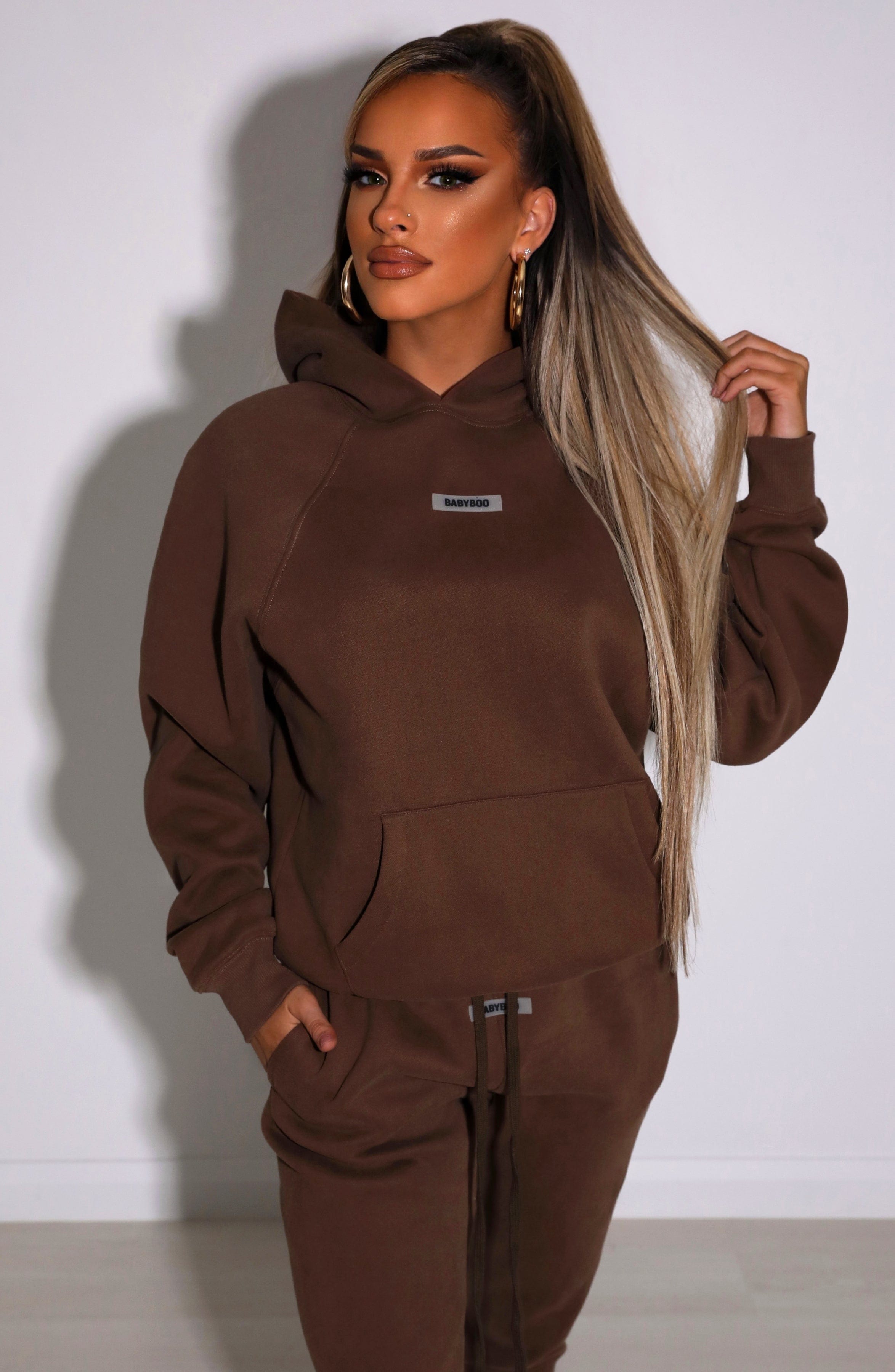 Ivy Luxe Hoodie - Chocolate