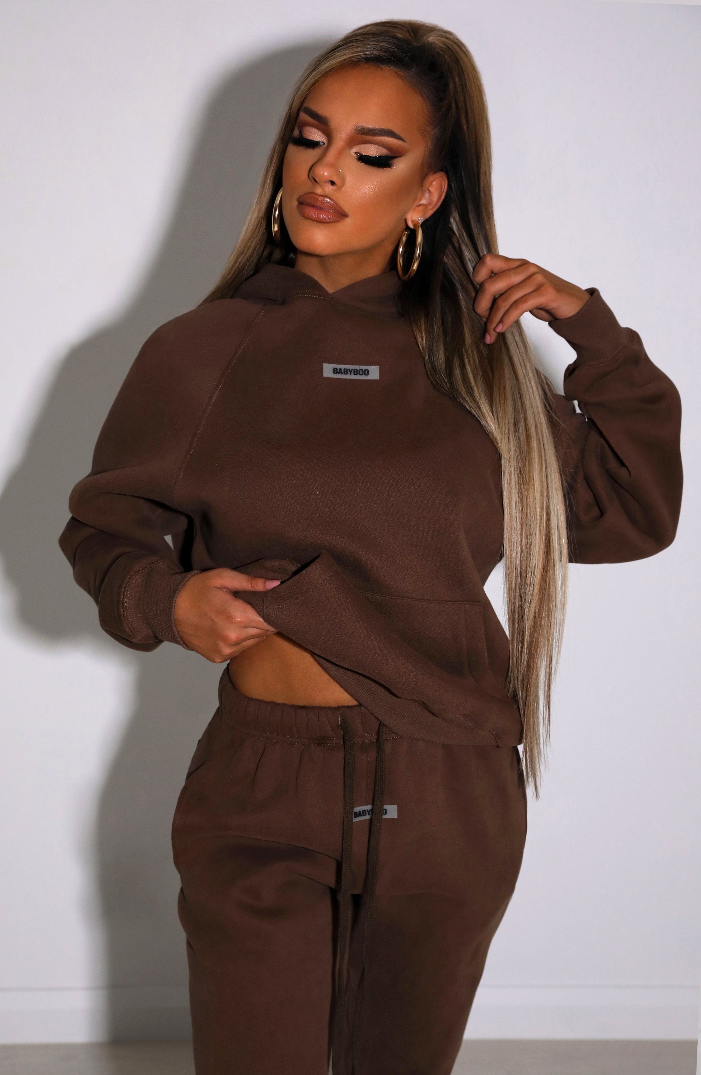 Ivy Luxe Hoodie - Chocolate